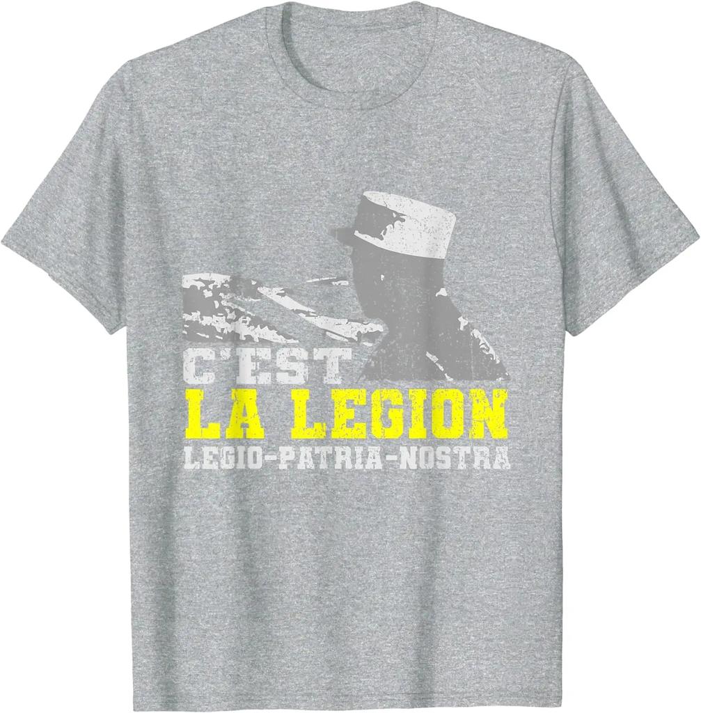 France Army Légion Etrangere Troupe TShirt Short Sleeve Casual Cotton ONeck Summer Men TShirt
