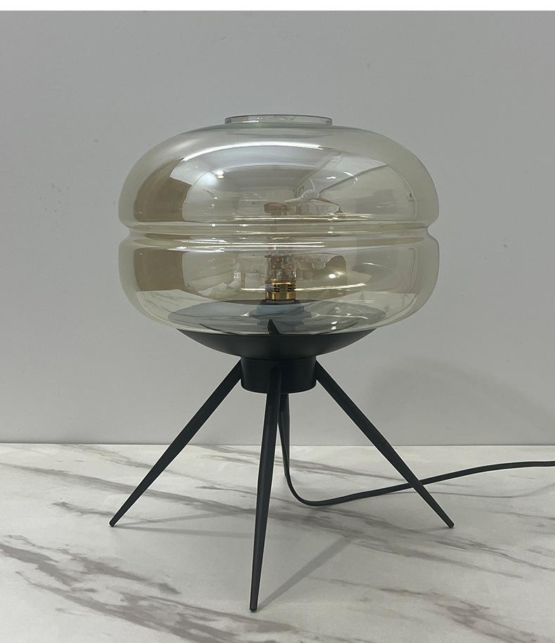 Nordic Modern Glass Table Lamp - Creative, Decorative Lighting for Living Room, Bedroom, or Bedside.