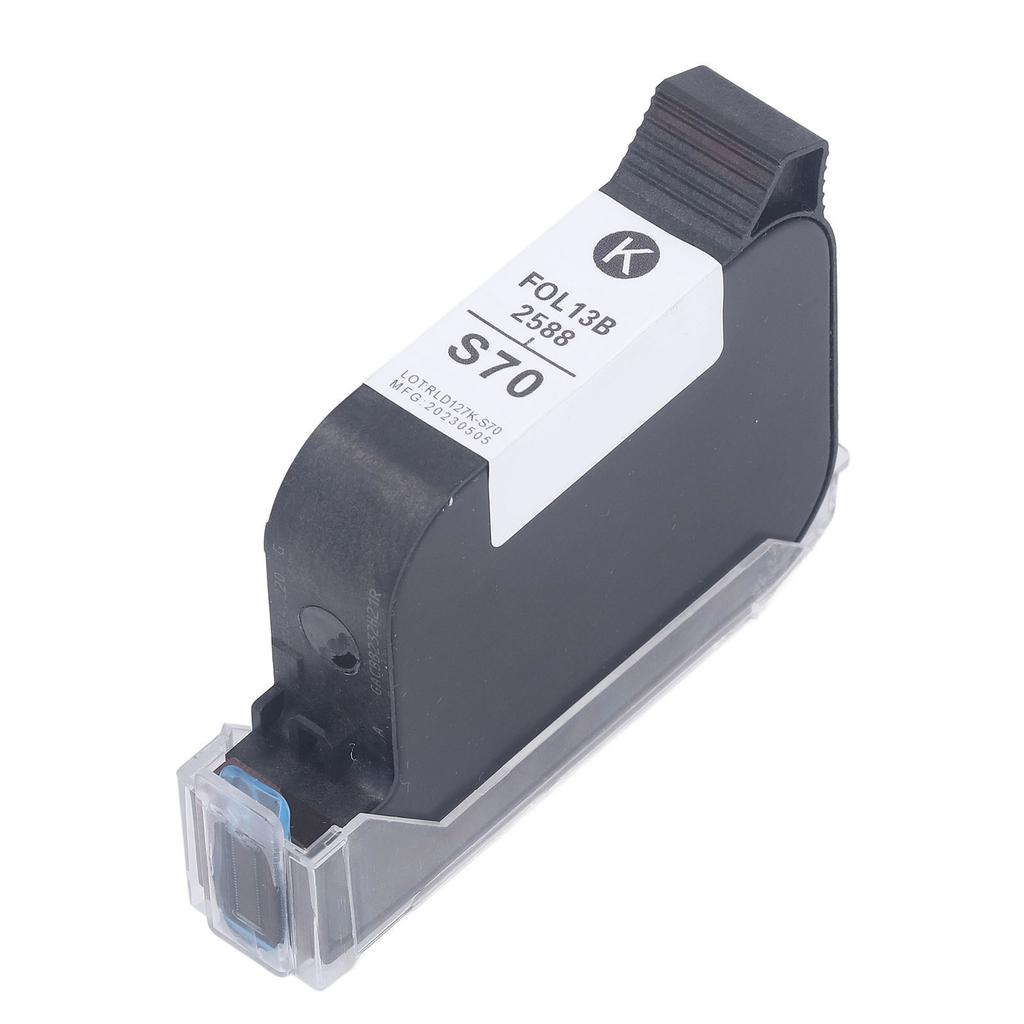 42ml 12.7mm Ink Cartridge Replacement High Adhesion Quick Dry Printing Cartridge for Inkjet Printer Black