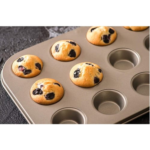 FUZHENTU Muffin Pan, 26*26*2cm, Muffin Cup Pan, Christmas Canel? Pan, Madeleine Pan, 9-Cavity Muffin Cup, Baking Pan, Cupcake Pan, Non-Stick Cake Pan