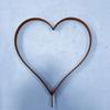 Metal Heart Shape Outside Garden Stake Decorative Plant Stake Easy Installation Rusted Iron Stake for Yard Outdoor