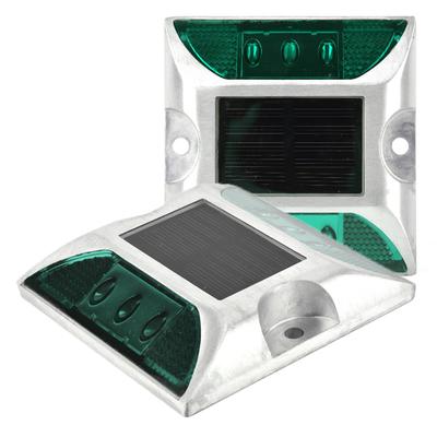 6 LED Solar Power Ground Marker Lights Waterproof Outdoor Driveway Road Stud Lamp
