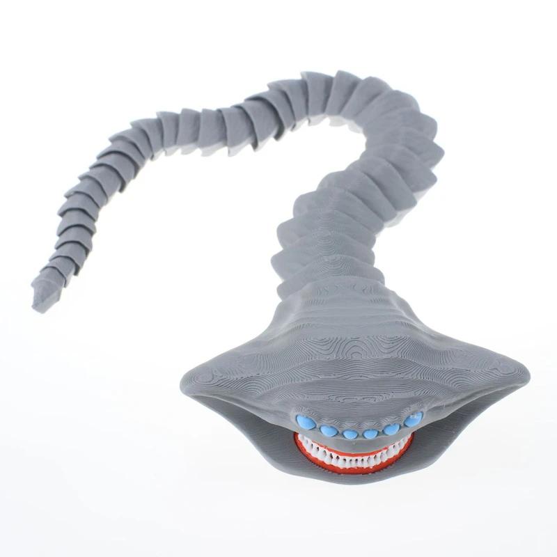 Neue 3D-gedruckte Subnautica Sea Eater Tiefsee-Monster-Figur Modell Kreative Monster-Serie Ornament Heimdekoration Kinder Neujahrsgeschenk