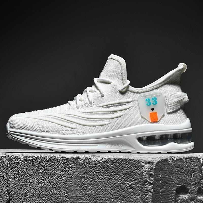 Summer New Men's Large-size Air Cushion Shock-absorbing Running Shoes Breathable Outdoor Casual Lightweight Mesh Men's Shoes