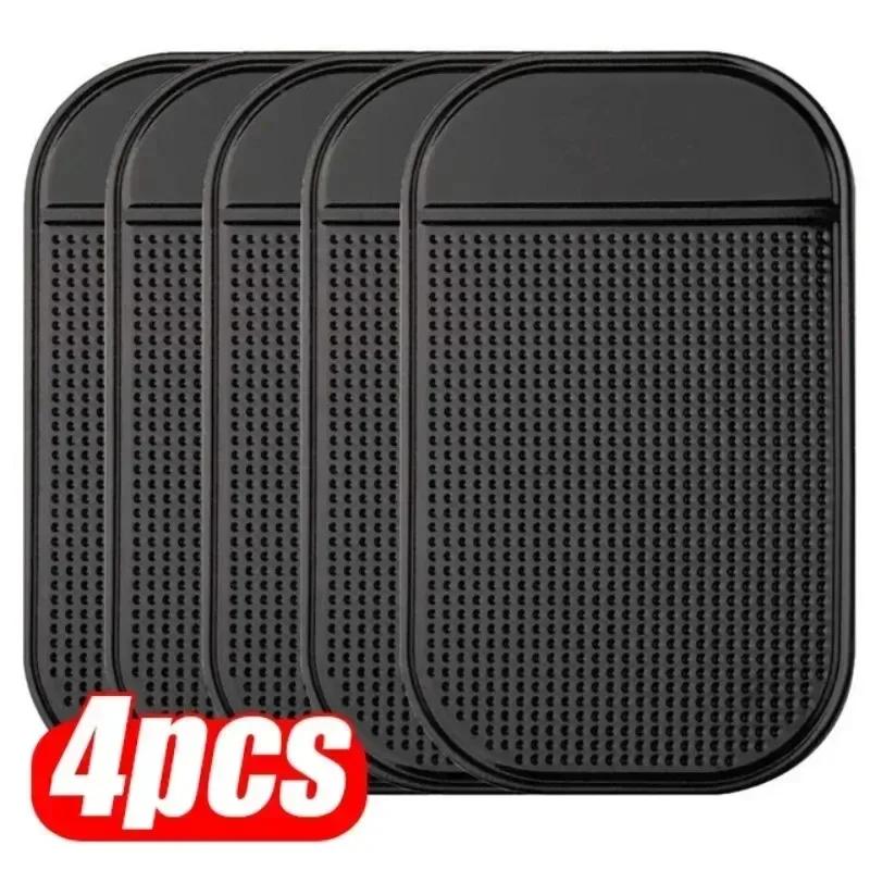 Car Non-Slip Mat Magic Anti-Slip Slide-Proof Pad Dashboard Sticky Dash Adhesive Cell Phone Mobile Holder Black Silicone