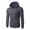 Men's Hoodie Solid Color Basic Hooded Jacket Cardigan Sweatshirt Spring Autumn Casual Men Streetwear Tracksuit Male