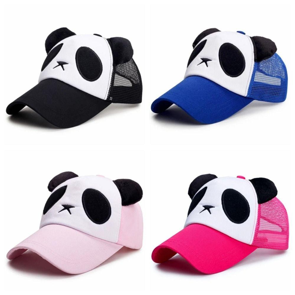 Mesh Panda Baseball Cap Breathable Hollow Mesh Cap Fashion Sports Net Hat  Sports