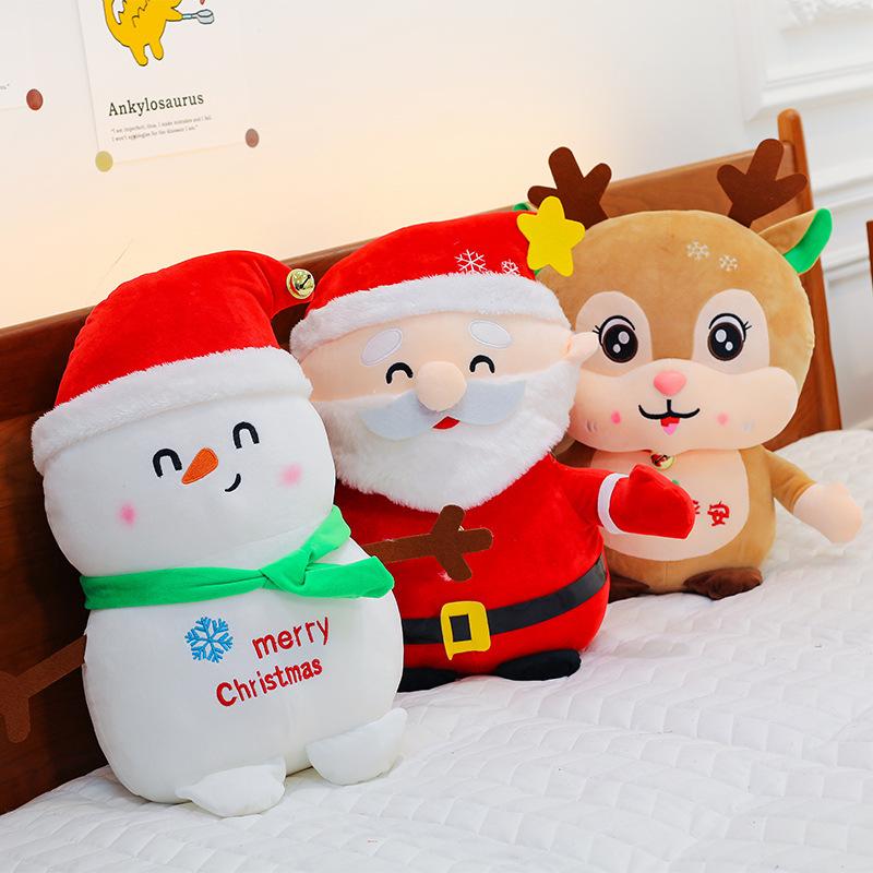 Christmas Series Plush Toys Cute Christmas Decorations Grab Machine Doll Santa Claus Elk Doll