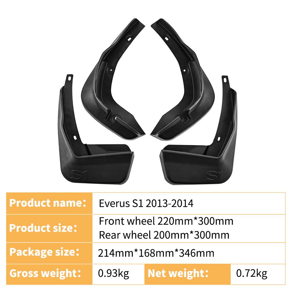 Car Tire Mudguard for Honda Everus S1 2013-2014 - Leather Modification