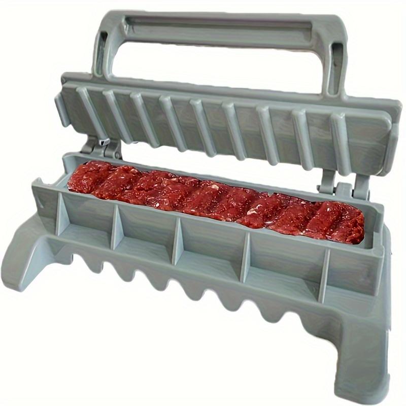1pc, Easy Kebab Maker, Single-Row Plastic Skewer Mold, Food Safe and Portable for Effortless BBQ, Kitchen Supplies