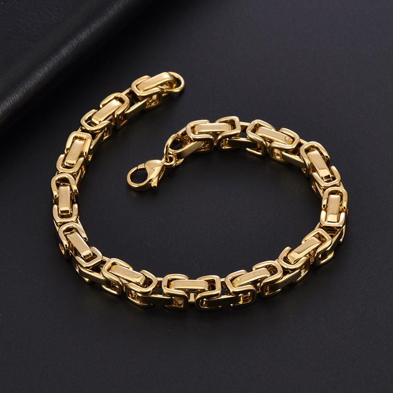 

Mihmily бренд-ретро браслет из титановой стали, властный мужской браслет в стиле хип-хоп