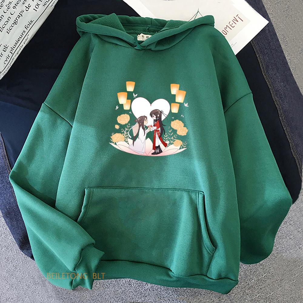 Heaven Official's Blessing Tian Guan Ci Fu TGCF Aesthetic Hoodie WOMEN BL Anime Clothes Sweatshirt Harajuku Cartoon