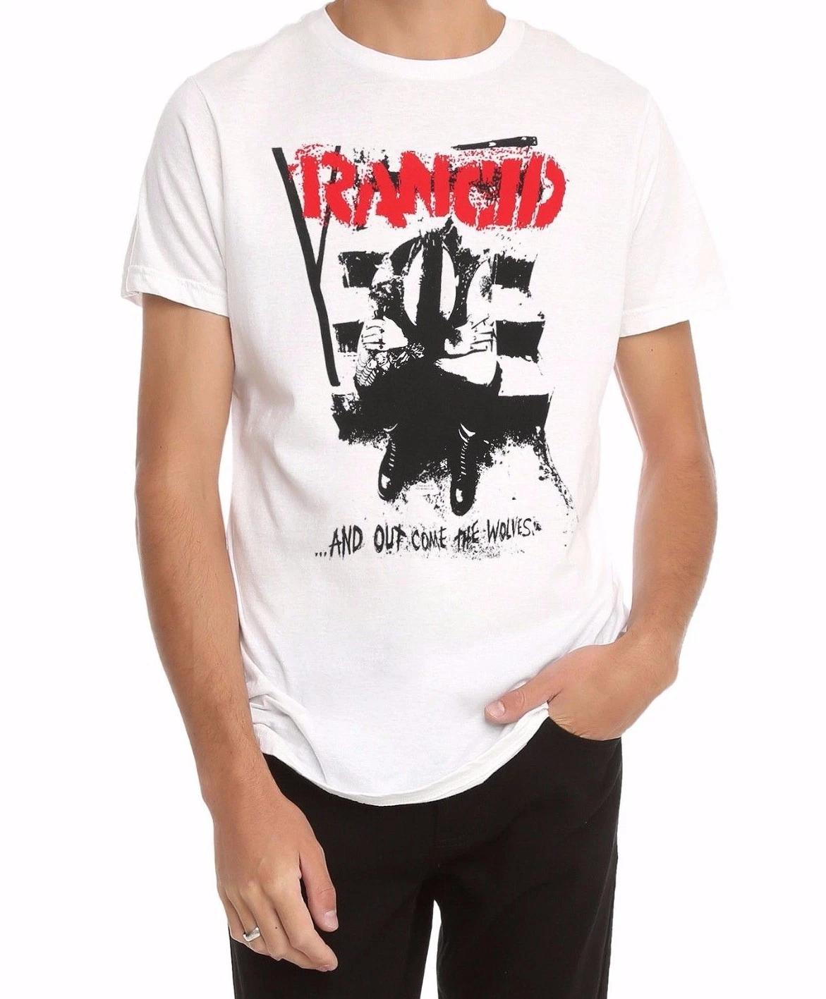 

Rancid ...AND OUT COME THE WOLVES 100% Cotton T-shirt Mens Tees Top NEW 100% Authentic & Licensed M