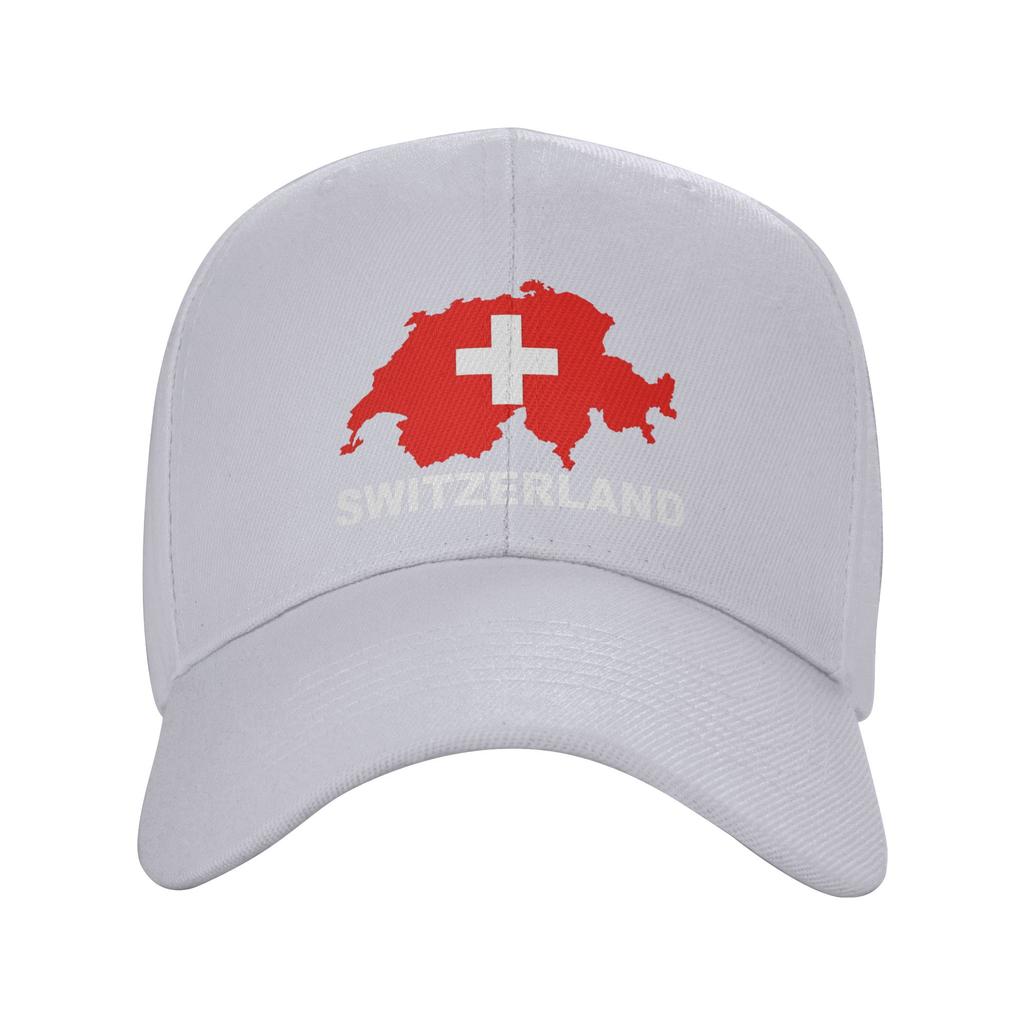 Zomer Zwitserland Vlag Baseballpet Hardlopen Hippie yk Schattig Ontwerp Zon Hip Hop Petten FeUnisex Unisex Ademende Baseballpetten