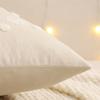 Embroidery Throw Pillow Cover Christmas Decoration Velvet Soft Santa Claus Flowers Winter Farmhouse Home Sofa Living Room