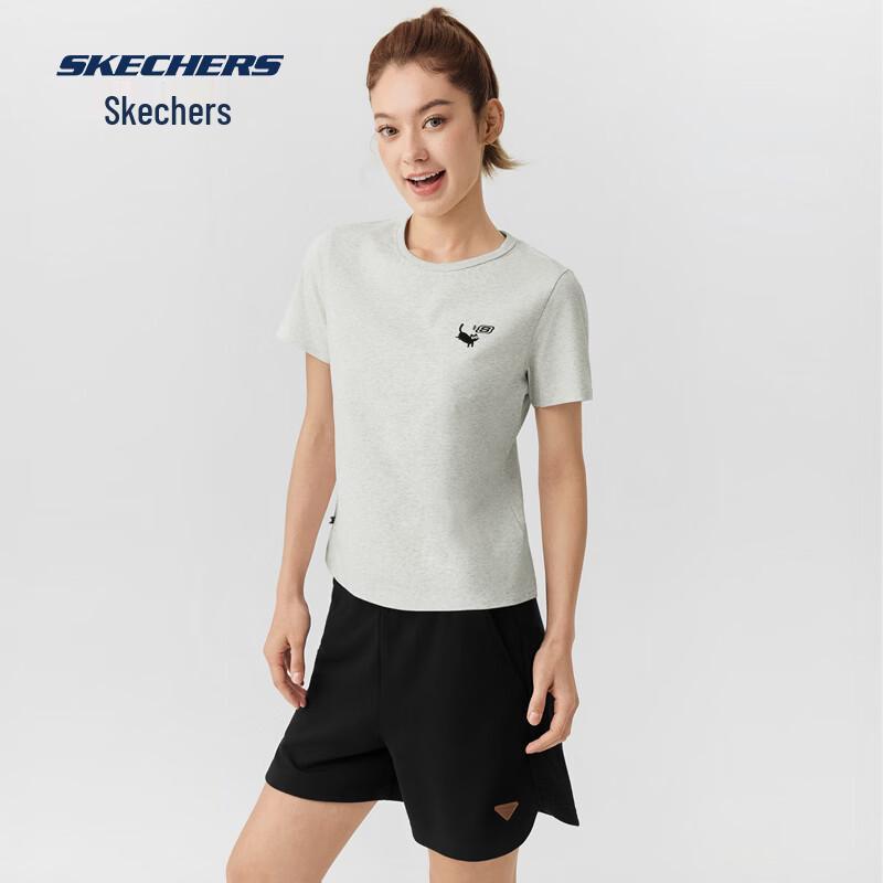 Skechers Women's Slim Fit Short Sleeve Knit T-Shirt L226W017
