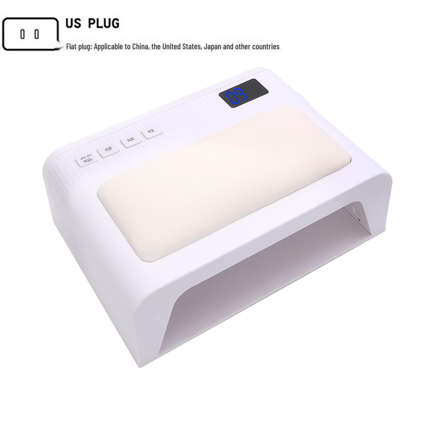 

Manicure Hand Pillow Lamp with Large Space, 60 High-Power Beads, and Double-Hand Phototherapy for Press-On Nails.