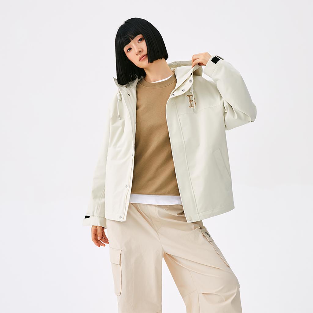 New MLB Boston Red Sox Basic Collection 25FW Jacket Unisex Deep Ivory 3AWJB0154-43CRD