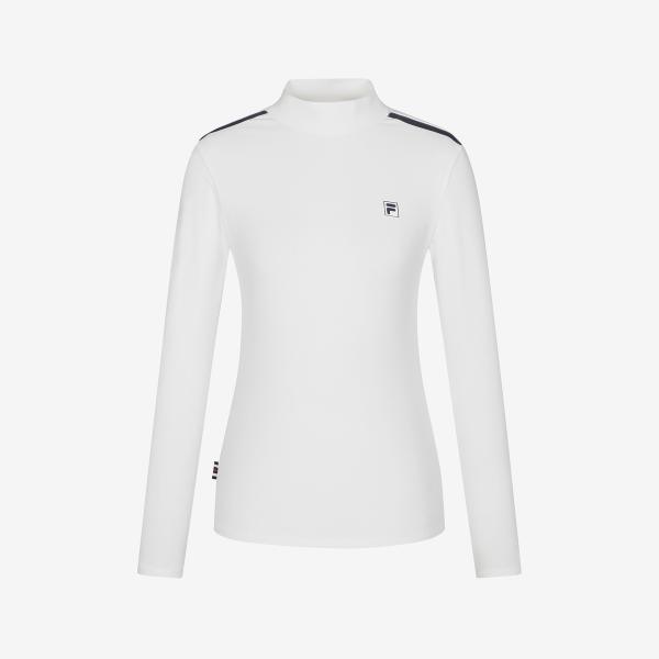 Fila Tennis Mock Neck Long Sleeve Tee Fs2rlg4351f Owh white/W90