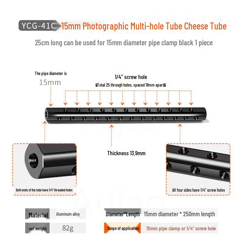 TEXIAN Universal Dual Rod Clamp with Mount Base