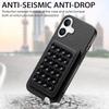 For iPhone 16 Plus Case Carbon Fiber Texture Leather Back Cover with Magnetic Detachable Suction Cup