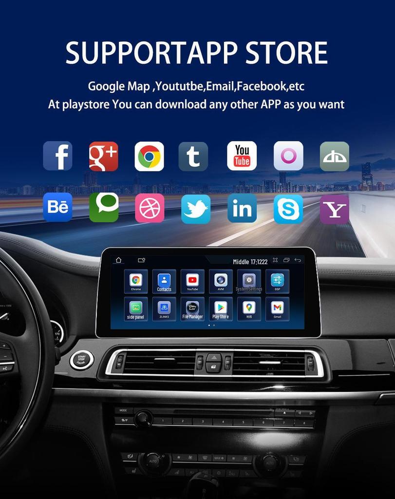 Android 8-Core GPS Navigation with Apple CarPlay for BMW F01/F02