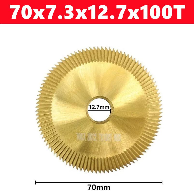 1pcs Key machine saw blade 60/70mm 60/80/100T double-sided HSS key milling cutter multi-function key copying machine cutter