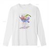 Psychedelic Glitch Art Lily Flower Print Casual T Shirt Vintage Washed Comfortable Streetwear Versatile Fashion Stylish
