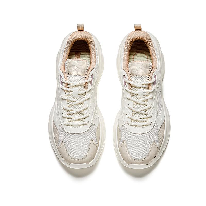 New Anta Slip Resistant And Breathable Low Top Casual Shoes Women's White 922528810-2