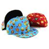 All-Season Cute Kid's Flat-Eave Sun Hat with Creative Facial Expression Hiphop Baseball Cap Outdoor Sunbonnet