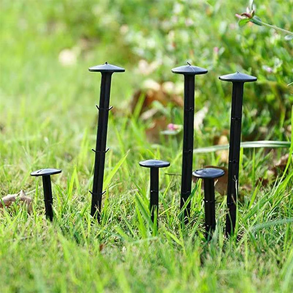 Garden Plastic Ground Stakes Nails 11cm/16cm/20cm/25cm Mulch Shading Anti-Pest Cloth Fixed Nails Plants Support Supplies 20Pcs