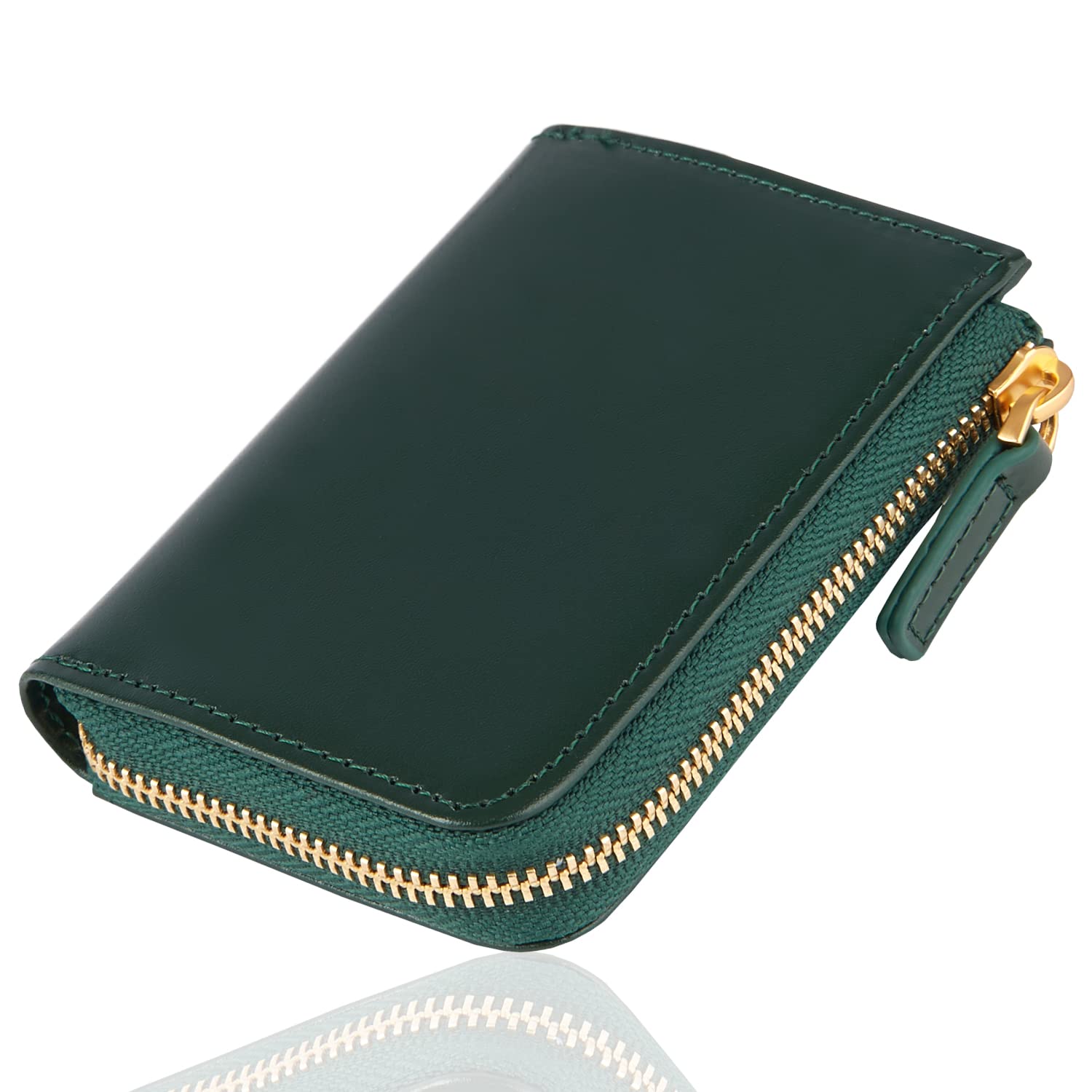 

для монет, карточек, подлинная маленькая компактная модель с золотом [GRAV] [Рекомендовано минималистам] Мужской кошелек, чехол, кожа, бумажник, (Зеленый/Зеленый Замок)