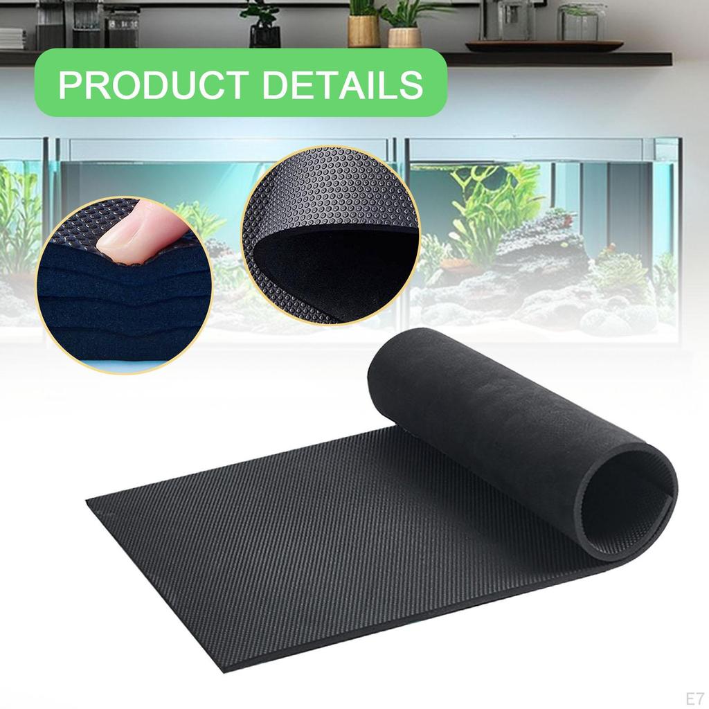 Aquarium Self Leveling Mat Tank EVA Stability Accessories Non Slip Bottom Pad Cushion