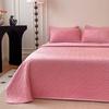 Crystal fleece padded cotton single bed cover cotton fleece dust cover double-sided use soft and comfortable tatami kang cover three-piece set