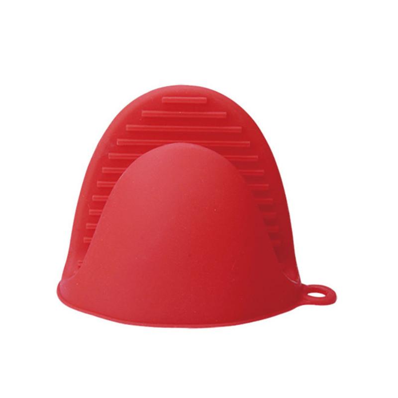 

1Pc Heat Resistant Silicone Hand Clip Glove Heat Insulation Microwave Hot Protective Kitchen Tool красный