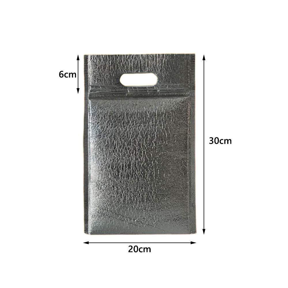 Aluminum Foil Aluminum Foil Insulation Bag With Handle Heat Preservation Fresh-keeping Bags Insulation Layer Takeaway Bag