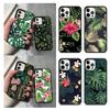 Monstera Flower Tropical Green Leaves Phone Case For iPhone 17 Air 14 15 16 16e 13 12 Max Cover For Apple 11 Pro Max Plus