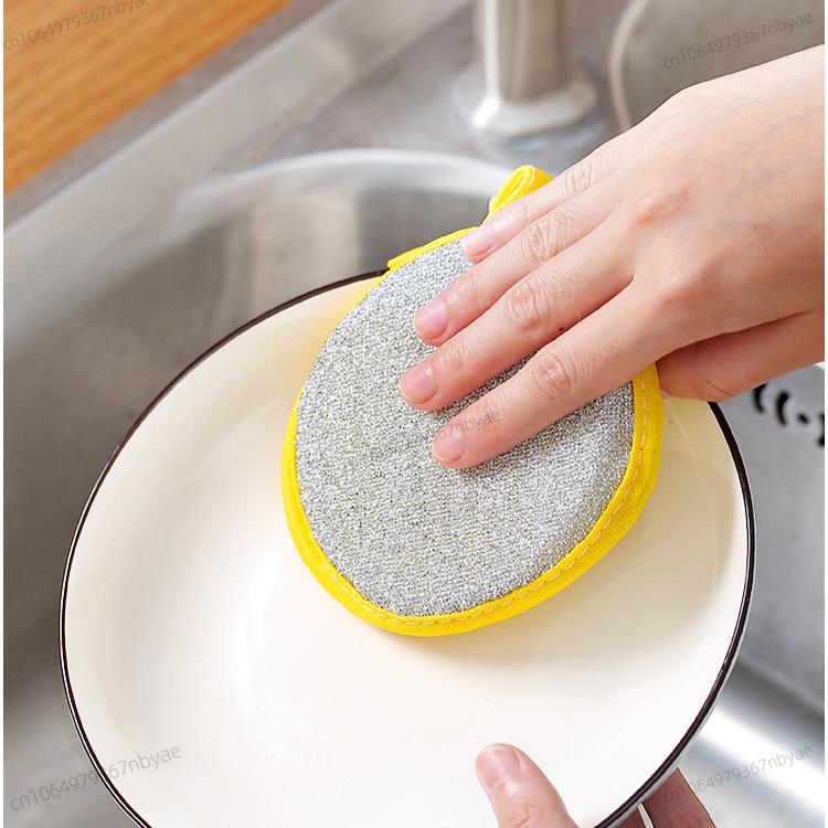 Dishwashing Sponge Reusable Washable Sponges Double Side Magic Sponge To Wash Dishes Useful Things for Kitchen Clean Tools