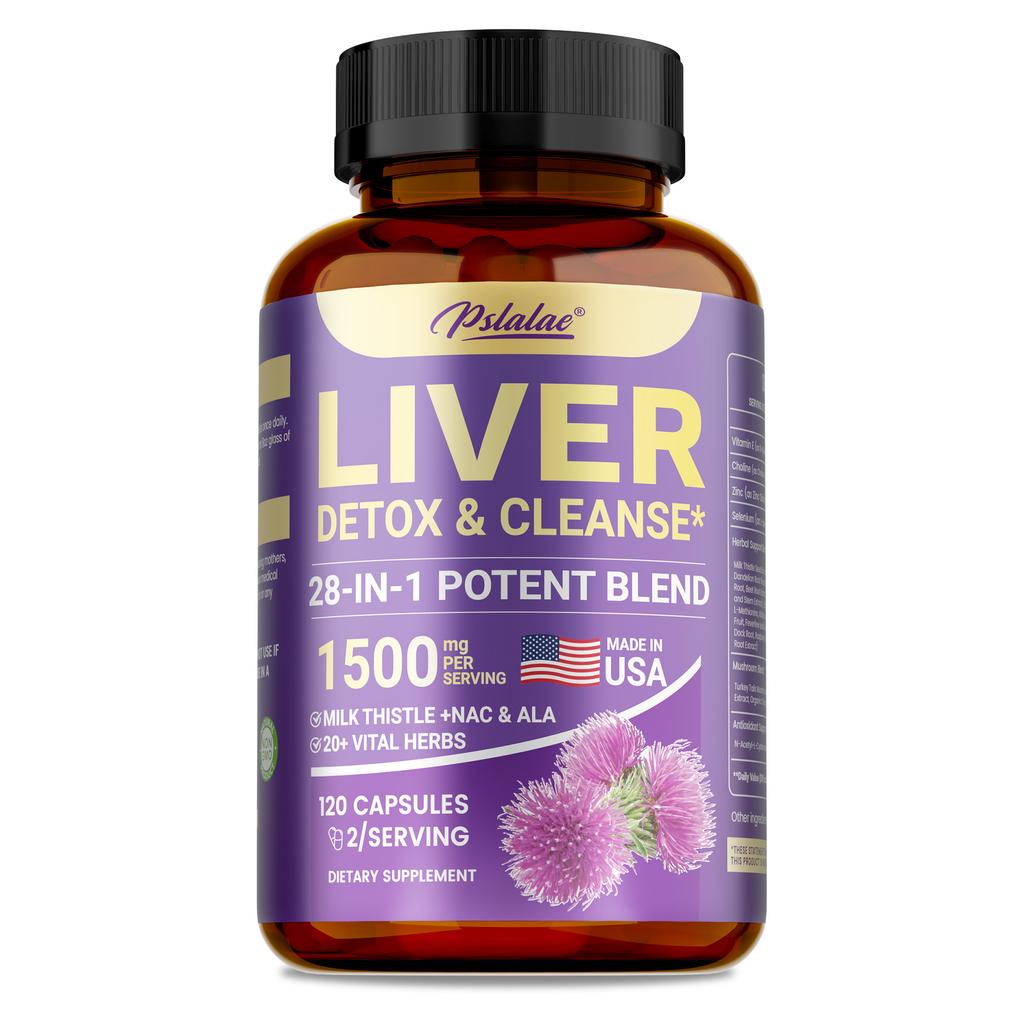 Contains Milk Thistle Extract, Supports Liver Health and Has Liver-protective Effects, Suitable for Adults, Vegan.
