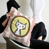 Cute caroon cat portrait photo frame fashion art Cushion Cover Polyester Sofa Cushions Throw Pillows Home Decoration Pillowcover