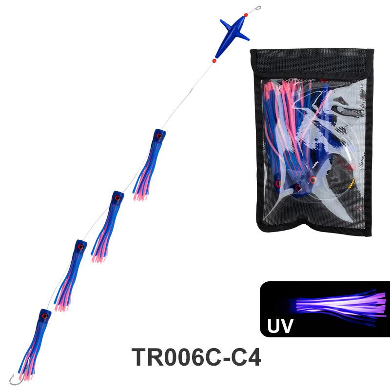 New Fishing Spread Bar Trolling Fishing Lures Rigs Saltwater Tuna Mahi Wahoo Dora Saltwater Big Game 210g Fishing Squid Lure