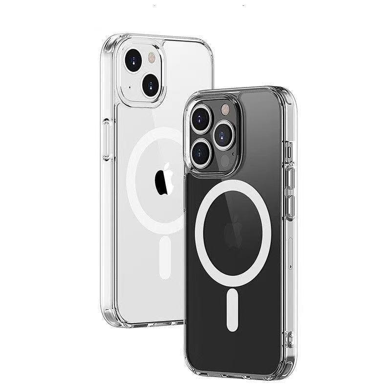 Transparente magnetische Hülle für iPhone 14/15 Pro Max mit MagSafe-Kompatibilität