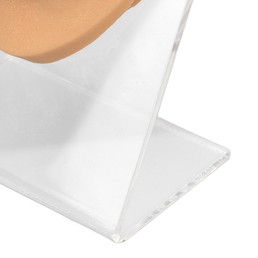 Modelo de lengua humana, silicona suave, soporte acrílico realista, modelo de boca para exhibición de joyería