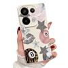 Vintage Leopard Print Stars Billiards Case For Xiaomi Redmi Note 14 13 Pro 5G 4G 12 11 Funda Xiaomi 14T 13T 11T Pro Leather Texture Silicone Cover