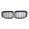 Auto-Frontstoßstangengitter, Nieren-Racing-Grill für BMW X1 E84 2010–2015, Doppellamellen-Ersatzgrill