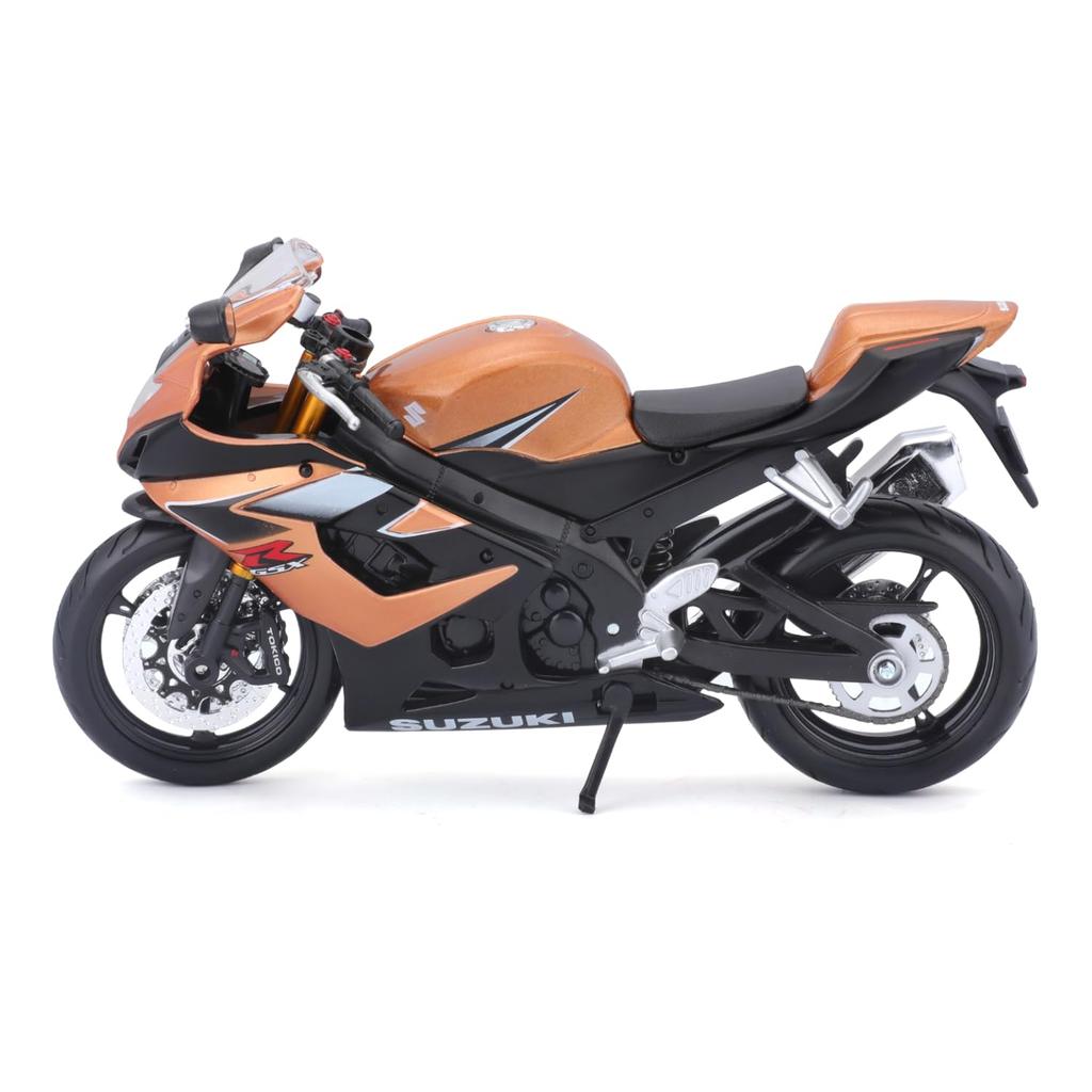 Maisto 1/12 Scale Suzuki GSX-R1000 Gold / Diecast Model Car, Motorcycle, Finished Product 05218