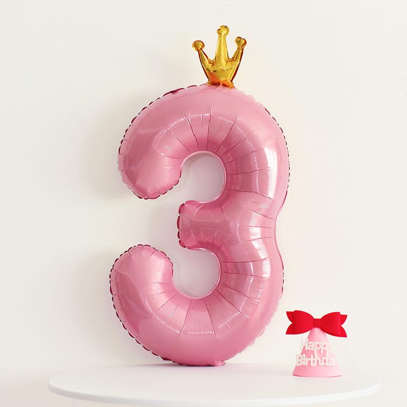 Korean-Style Macaron Color Bow Balloons for Baby Birthday Party Decor