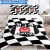 3PCS Besiktas Istanbul Football Club Bedding Set 2D Printing (Includes 1 Duvet Cover + 2 Pillowcases Coreless), Bedroom decor,Fan gift