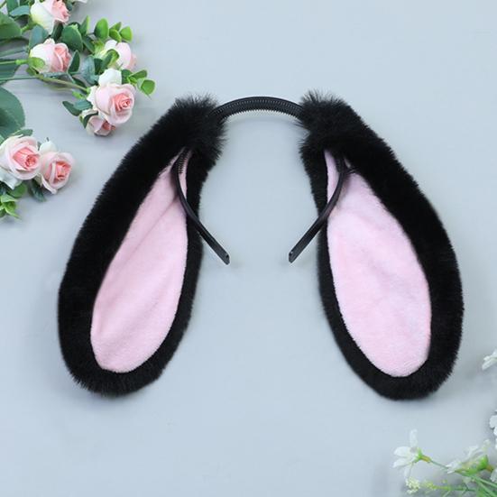 Hair Hoop Adjustable Comfortable Fit Elastic Festive Easter Headband with Playful Animal Ears