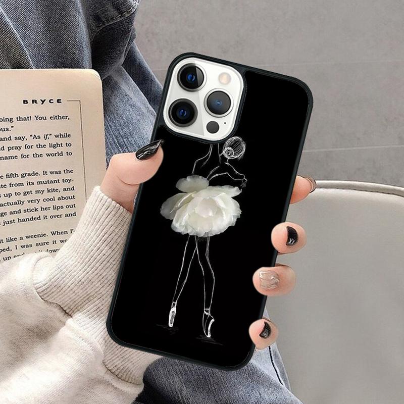 

Ballet Ballerina Girl Phone Case for iPhone 17 Air 16 16e 15 Plus for Apple 13 11 12 14 Pro Max Cover coque Shell iPhone 13